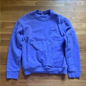 Arcteryx Emblem Fleece Crewneck Pullover Women’s Small Aster